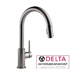 Rakuten - キッチン水栓　デルタ社製(DELTA) 9159-KS-DST デルタキッチン水栓 トリンシック ブラックステンレス