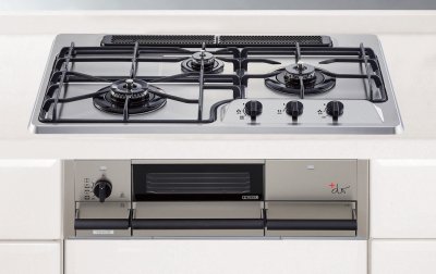 ガスコンロ　ハーマン製（永大産業）DW-35S9JTKSTED-★　間口75cm　ステンレストップタイプ（PLUS do）