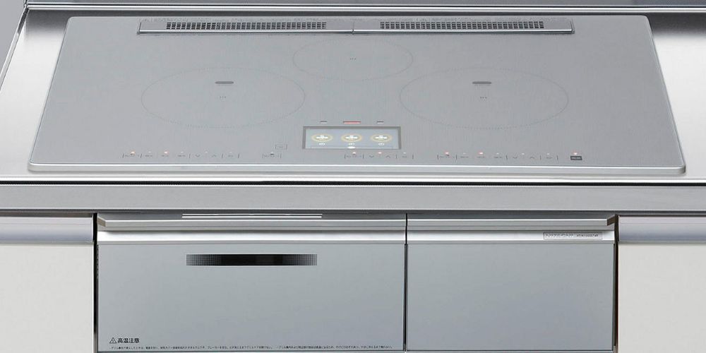 IHクッキングヒーター　日立製（LIXIL）　HT-N1000STWFS　間口75cm　3口フルIH　機...