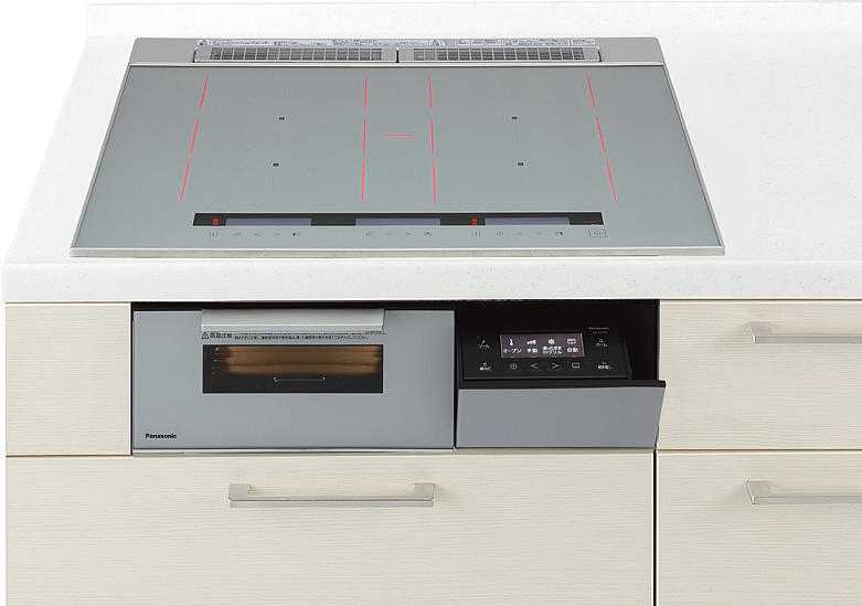 IHクッキングヒーター パナソニック製（Panasonic）JUGSS1F7SK　間口75cm　3口IH　...