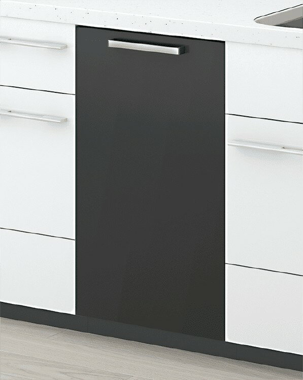 オプション パナソニック　AD-NPFP45AGJJ　幅45cm　フロントオープンタイプ用ドア面材　ダークブラック　高さ696mm