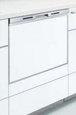 ※お取り寄せ商品につき、お届けまでに14営業日前後(土日祝休日)かかります。 メーカー都合によっては納期がかかる場合があります。 浅型・パネルタイプ ●間口60cm ●色：シルバー ●製品寸法：W598xD627xH450 ●扉形状：パネル ●運転コース：標準、強力、節電、スピーディ、乾燥、予約 ●予約タイマー：4時間後に標準コース運転 ●洗浄方式：回転ノズル噴射式（3Dプラネットアームノズル）、ストリーム除菌洗浄 ●低温洗浄コース：節電コース（洗浄35℃・すすぎ加熱60℃） ●ソフト排気 ●乾燥方式：ヒーターとファンによる強制排気乾燥 ●ドライキープ ●省エネ機能（省エネナビ） ●収納カゴ：ムービングラックプラス ●収納容量：約50点（約57L) ●収納可能寸法：お皿（直径）24cm以下7枚 ●収納まな板寸法：縦22cm以下×横41cm以下×厚み1.5cm以下 ※専用キャビネットが別途必要 ※上記内容は2023年5月のカタログ掲載情報となります。