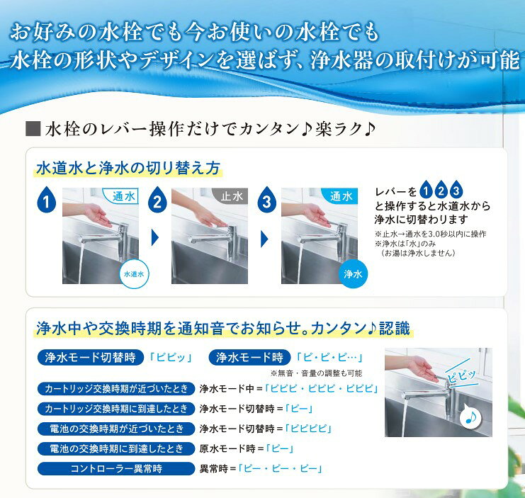 浄水器　東レ　SK88X-BR　トレビーノブランチ　アンダーシンク型浄水システム