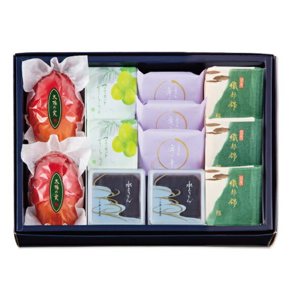 季節の果泉 夏 大2(太陽の実2・マスカットぜりぃしゃーべっと2・舞乃華3・水ようかん2・織部錦3)[宗家源吉兆庵]のサムネイル