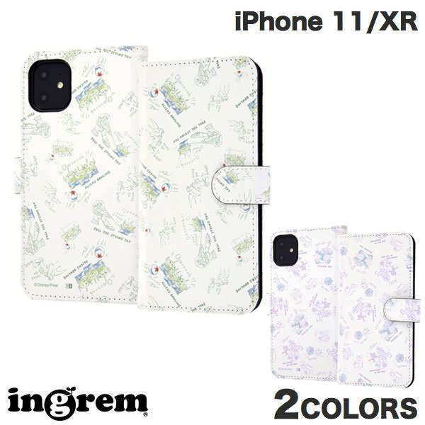 [ネコポス送料無料] ingrem iPhone 11 / XR ディズニー・ピクサーキャラクター 手帳型アートケース マグネット イングレム (スマホケース・カバー)