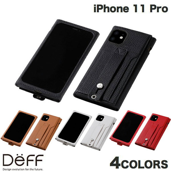 Deff iPhone 11 Pro clings Slim Hand Strap Case fB[t (X}zP[XEJo[)