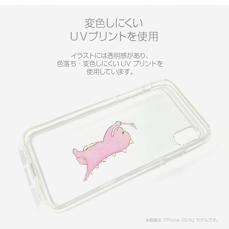 Dparks iPhone 11 Pro ソフトクリアケース お絵かきザウルス ピンク # DS17235i58R ディーパークス (スマホケース・カバー)