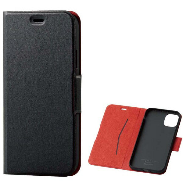 ELECOM エレコム iPhone 11 ULTRA SLIM ソフトレザーケース 磁石付 薄型 ブラック # PM-A19CPLFUBK エレコム (スマホケース・カバー)