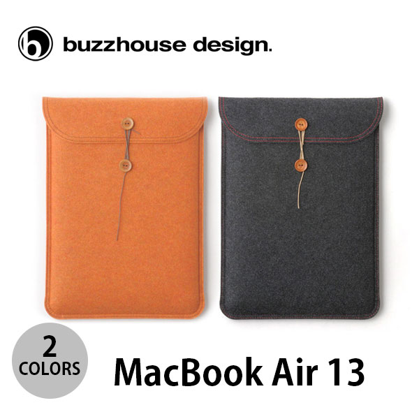 buzzhouse design MacBook Air 13インチ M1 2020 ~ 2018 対応 ハンドメイドフェルトケース バズハウスデザイン (ノートPCスリーブケース)