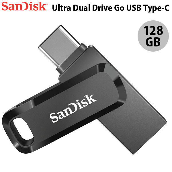 [ネコポス送料無料] SanDisk 128GB Ultra Dual Drive GO USB Type-C & USB A (USB 3.1 Gen 1 / USB 3.0) Flash Drive 海外パッケージ # SDDDC3-128G サンディスク (フラッシュメモリー)