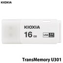 ネコポス発送 KIOXIA 16GB TransMemory U301 USB 3.2 Gen 1 / USB 3.0 対応 フラッシュメモリー 海外パッケージ LU301W016GG4 キオクシア (USB3.0フラッシュメモリー) USBメモリ