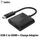 [lR|X] BELKIN USB-C to HDMI + USB-C 60W PDΉ ϊA_v^ # AVC002btBK xL (USB Type-C A_v^)