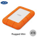 Lacie 4TB Rugged Mini USB 3.0対応 耐衝撃 外付けHDD (ポータブル) LAC9000633 ラシー (ハードディスク)