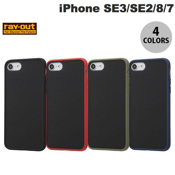 Ray Out iPhone SE 3세대 / SE 2세대 / 8 / 7 내충격 매트 하이브리드 케이스 Sarafit 레이아웃 (스마트폰 케이스 커버)