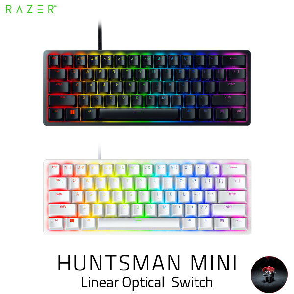 Razer Huntsman Mini 英語配列 静音リニアオプティカルスイッチ ゲーミング ミニキーボード レーザー (キーボード) レイザー [4589967505187]