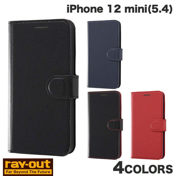 Ray Out iPhone 12 mini 내충격 수첩형 케이스 심플 마그넷 레이아웃(스마트폰 케이스·커버)