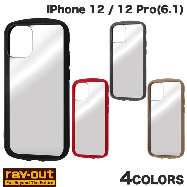 Ray Out iPhone 12 / 12 Pro 내충격 하이브리드 케이스 Puffull 레이아웃 (스마트폰 케이스 커버)