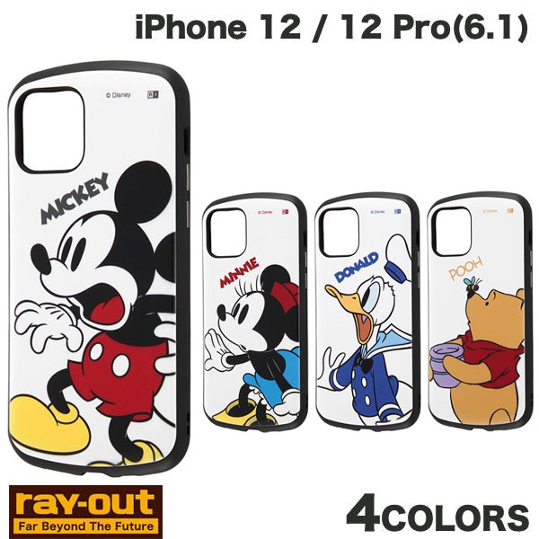 Ray Out iPhone 12 / 12 Pro 디즈니 캐릭터 내충격 케이스 ProCa 레이아웃 (스마트폰 케이스 커버)