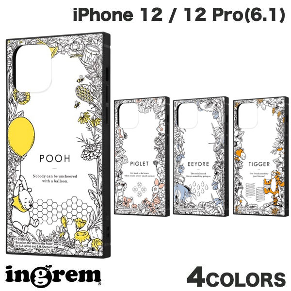 樂天商城 - ingrem iPhone 12 / 12 Pro ディズニーキャラクター 耐衝撃ハイブリッドケース KAKU くまのプーさん イングレム (スマホケース・カバー)