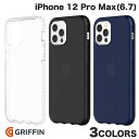 ネコポス送料無料 Griffin Technology iPhone 12 Pro Max Survivor Clear 耐衝撃ケース グリフィンテクノロジー (スマホケース カバー) タフケース 米軍規格 フチ高設計