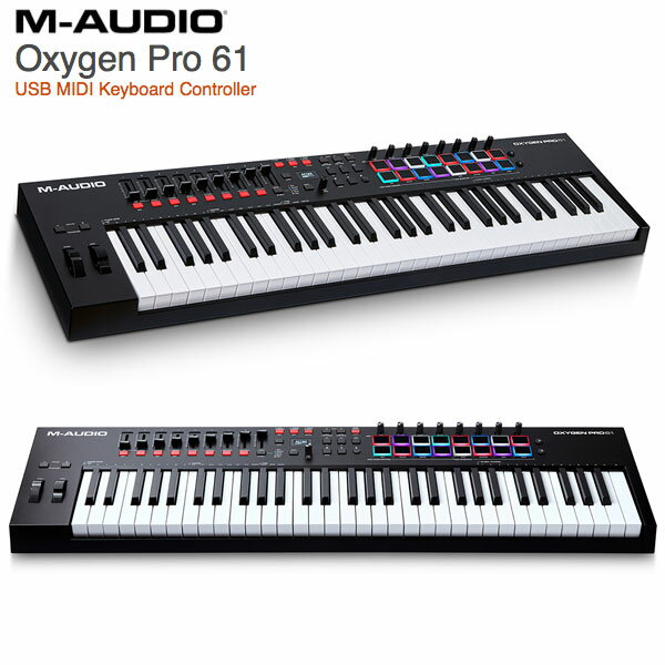 [大型商品] M-AUDIO Oxygen Pro 61鍵 セミウェイト USB MIDI キーボード コントローラー # MA-CON-037 エムオーディ…