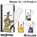 ネコポス送料無料 ingrem iPhone 12 / 12 Pro ポケットモンスター 手帳型 FLEX CASE バイカラー M イングレム (スマホケース カバー)