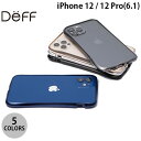 ネコポス発送 Deff iPhone 12 / 12 Pro CLEAVE Aluminum Bumper ディーフ (iPhone12 / 12Pro スマホケース)