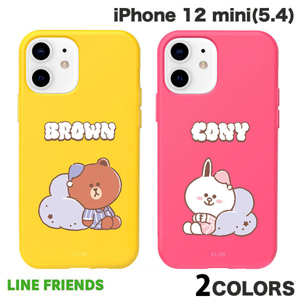 [lR|X] LINE FRIENDS iPhone 12 mini Dreamy Night COLOR SOFT CtY (X}zP[XEJo[)