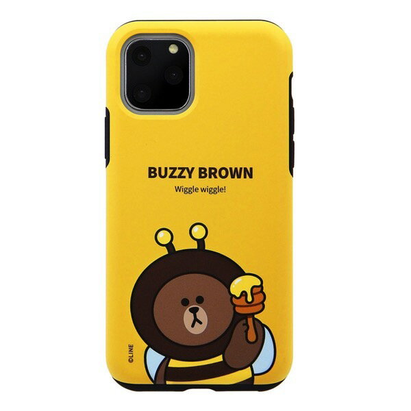 [lR|X] y݌Ɍz LINE FRIENDS iPhone 11 Pro JUNGLE BROWN DUAL GUARD oW[uE # KCJ-DJT002 CtY (X}zP[XEJo[) Brown uE