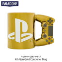 PALADONE PlayStationTM 4th Gen Gold Controller Mug DUALSHOCK 4 PlayStation 公式ライセンス品 PLDN-002-N パラドン (キッチン雑貨)