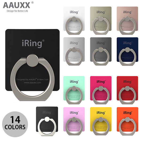 ネコポス送料無料 AAUXX iRing オークス (スマホリング) 【正規販売店 国内正規品】 オークス アイリング バンカーリング iPhone スマホホルダー スマホスタンド Android アンドロイド 落下防止 おしゃれ かわいい iリング