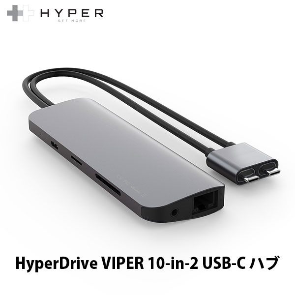 HYPER++ HyperDrive VIPER 10-in-2 USB-C ϥ PDб # HP-HD392GR ϥѡ (USB Type-C ץ)