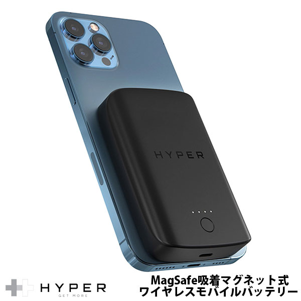  HYPER++ HyperJuice MagSafe吸着マグネット式ワイヤレスモバイルバッテリー 5,000mAh 7.5W # HP-HJ-WL61TC ハイパー (ワイヤレスモバイルバッテリー)