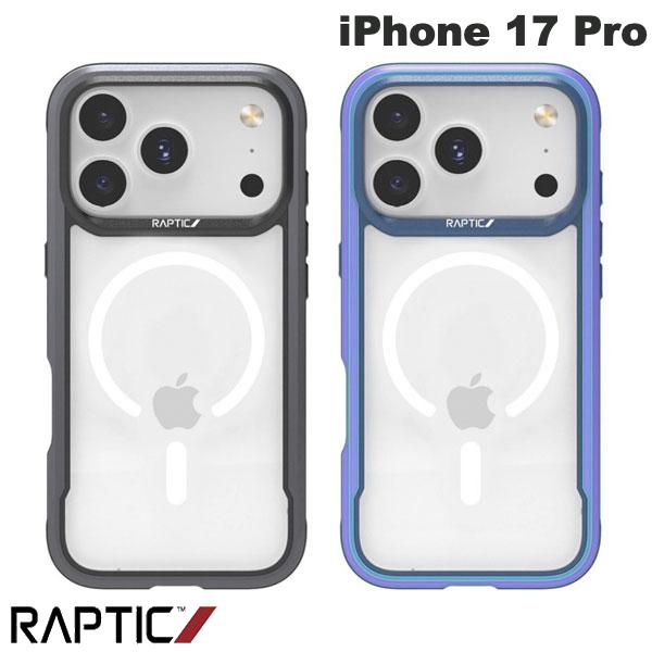 iPhone17Pro 耐衝撃 背面クリア サイドカラー MagSafe対応 RAPTIC iPhone 17 Pro Shield Classic MagSafe対応 耐衝撃ケース ラプティック (スマホケース・カバー) 2025
