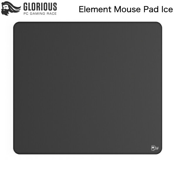 Glorious Element Mouse Pad Ice ガラスインフューズドクロス ゲーミングマウスパッド ブラック # GLO-MP-ELEM-ICE グロリアスピーシーゲーミングレース ゲーミングマウスパッド 