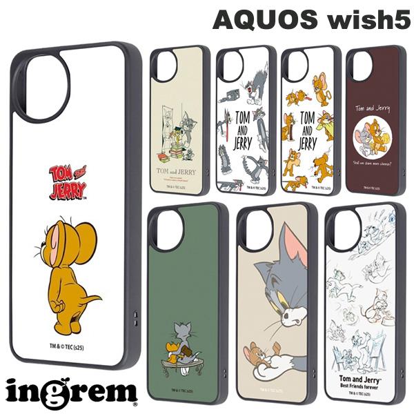 樂天商城 - AQUOS wish5 ケース トムとジェリー トムジェリかわいい ingrem AQUOS wish5 トムとジェリー maru 衝撃吸収 バンパー ハイブリッドケース イングレム (アンドロイドスマホケース・カバー)