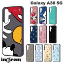 Galaxy A36 5G ケース ディズニー ミッキー ミニー チップとデール ドナルド プーさん ベイマックス スティッチ かわいい ingrem Galaxy A36 5G ディズニー maru 衝撃吸収 バンパー ハイブリッドケース イングレム (アンドロイドスマホケース)