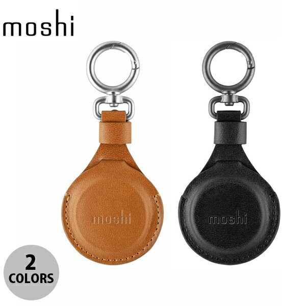 [ネコポス送料無料] moshi AirTag Key Ring ヴィーガンレザー ケース (AirTag エアタグ ホルダー カバー)