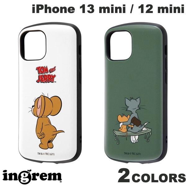 ingrem iPhone 13 mini / 12 mini 톰과 제리 내충격 케이스 MiA 잉글렘 (스마트폰 케이스 커버)