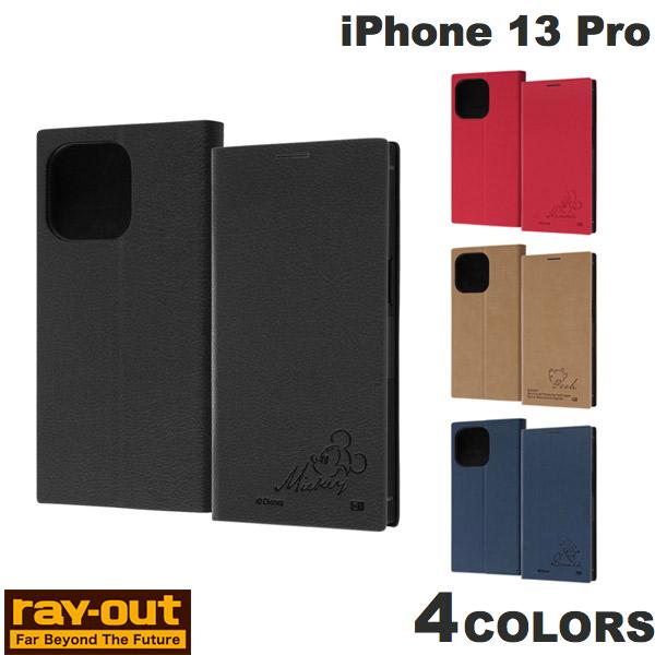 Ray Out iPhone 13 Pro 디즈니 캐릭터 내충격 수첩형 가죽 케이스 사이드 마그넷 레이아웃 (스마트폰 케이스 커버)