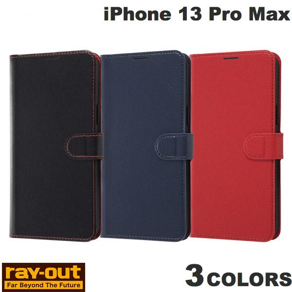 Ray Out iPhone 13 Pro Max 내충격 수첩형 케이스 심플 마그넷 레이아웃 (스마트폰 케이스·커버)