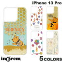ingrem iPhone 13 Pro ディズニーキャラクター ラメ グリッターケース くまのプーさん イングレム (スマホケース・カバー)