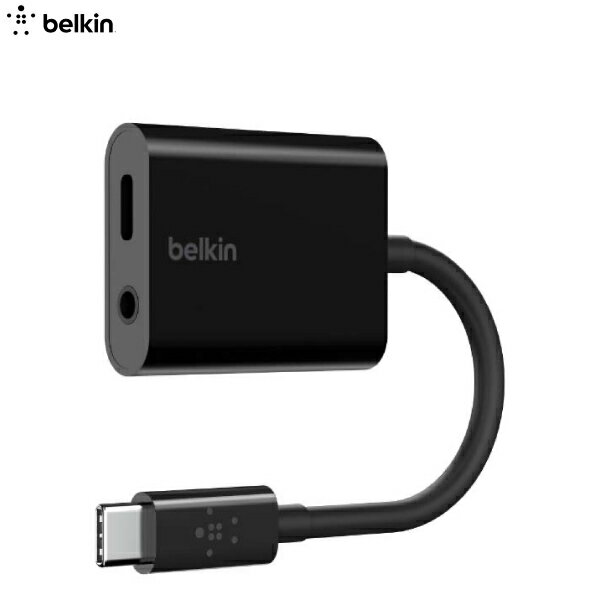 [ネコポス送料無料] BELKIN iPad Pro 対応 USB Type-C to 3.5mm Audio + Charge オーディオ + 充電 アダプタ PD / QC対応 # NPA004btBK ベルキン (変換・切替)