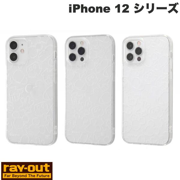 iPhone12 ケース クリアケース ディズニー ミッキー iPhone12Pro ケース 透明 Ray Out iPhone 12 min / 12 / 12 Pro / 12 Pro Max ディズニーキャラクター TPUソフトケース キラキラ レイアウト (スマホケース カバー)