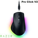Razer Pro Click V2 2.4GHz / Bluetooth / 有線接続 対応 右利き用エルゴノミックワイヤレスマウス # RZ01-03900...