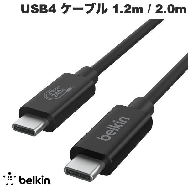 USB4 ケーブル Thunderbolt4 ケーブル Thunderbolt3 ケーブル USB-C USB Type-C BELKIN CONNECT USB4 ケーブル 240W + 20Gbps...