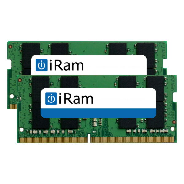 iRam PC4-21300 DDR4 2666MHz SO.DIMM 32GB (2x16GB) # IR16GSO2666D4/2 アイラム (Macメモリー)