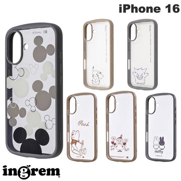 iPhone16 케이스 포켓몬 디즈니 미키 푸우 미피 포켓몬 피카츄 겐거 무민 ingrem iPhone 16 Puffull 충격 흡수 범퍼 하이브리드 케이스 잉글렘 (스마트폰 케이스·커버) pokemon