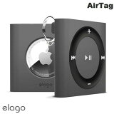 [ͥݥ̵] elago AirTag W7 ꥳ󥱡 iPod shuffleǥ Dark Grey # EL_ATGCSSCW7_DY 饴 (AirTag  ۥ С)  