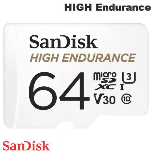 SanDisk HIGH Endurance microSDXC R=100MB/s W=40MB/s Class 10 V30 U3 アダプタ付き 海外パッケージ サンディスク (メモリーカード) 64GB / 128GB / 256GB / 512GB SanDisk HIGH Endurance microSDXC R=100MB/s W=40MB/s Class 10 V30 U3 アダプタ付き 海外パッケージ サンディスク (メモリーカード) 64GB / 128GB / 256GB / 512GB